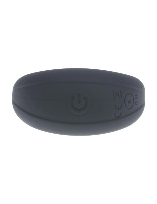 Pierścień erekcyjny wibrujący z silikonu Liquid Silicone Black - Zabawki / Pierścienie / Z wibracją
