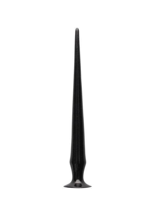 Ouch! Spike Anal Dildo 42 cm - Czarne dildo analne z PVC