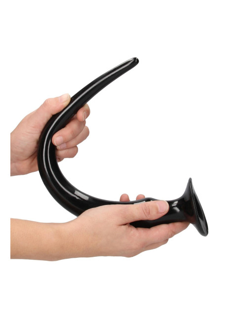 Ouch! Spike Anal Dildo 42 cm - Czarne dildo analne z PVC