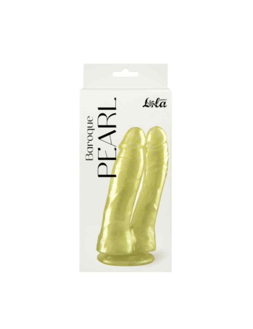 Dildo podwójne Barokowa Perła - perłowy połysk, dwa końce