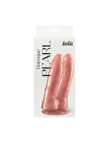 Podwójne dildo perłowe Baroque Pink – Zabawki erotyczne