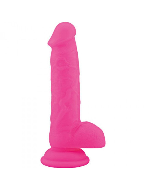 Real Safe Realistyczne Dildo Silikonowe Różowe z Przyssawką