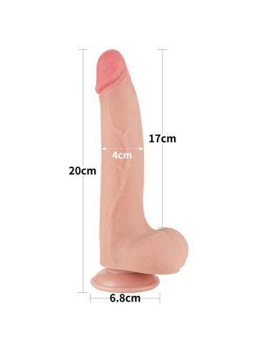 8.5'' Sliding Skin Dual Layer Dong Flesh