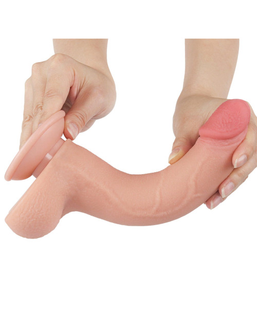 Lovetoy Realistyczne Dildo 8.5'' z dwuwarstwową skórą TPE i przyssawką