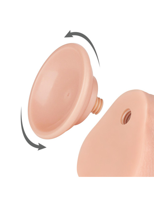 Lovetoy Realistyczne Dildo 8.5'' z dwuwarstwową skórą TPE i przyssawką