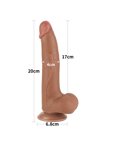8.5'' Sliding Skin Dual Layer Dong Brown