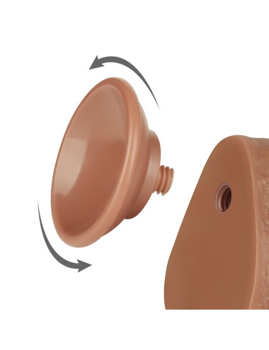 8.5'' Sliding Skin Dual Layer Dong Brown