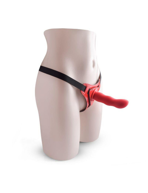 Cintura regulowana strap-on bez wibracji Red Toyz4Lovers - Zabawki dla par, pas regulowany, bezpieczny