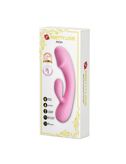 PRETTY LOVE RON Lila – Wibrator G-spot i Punkt G 12 funkcji, silikonowy, akumulatorowy – zabawki erotyczne
