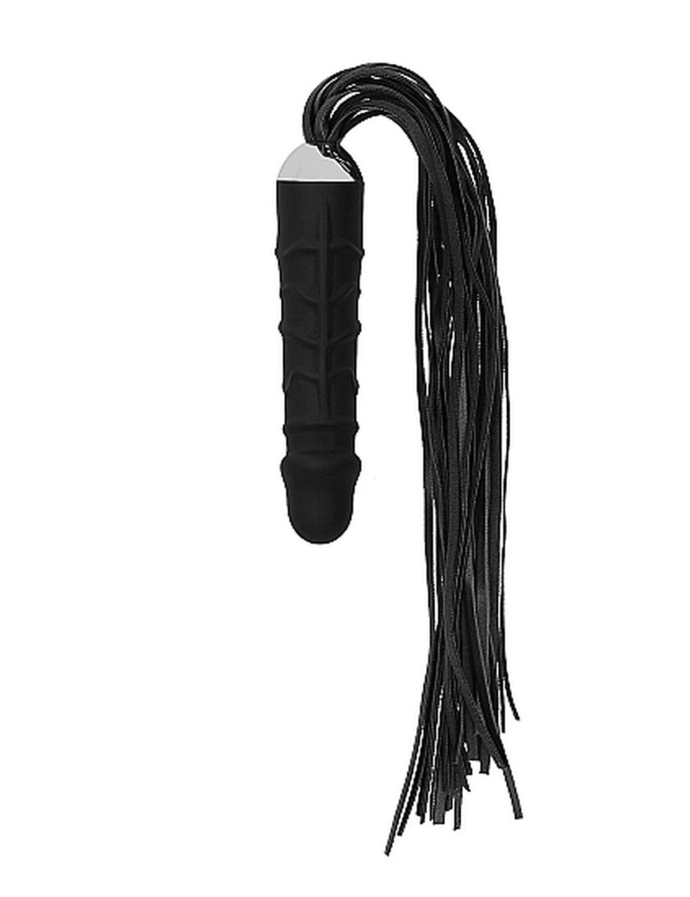 Ouch! Black Whip Bicz BDSM z Realistycznym Dildo i Piórkiem