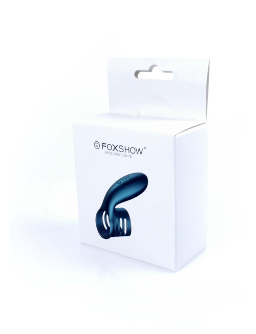 Pierścień wibracyjny silikonowy USB niebieski z 7 trybów, wodoodporny