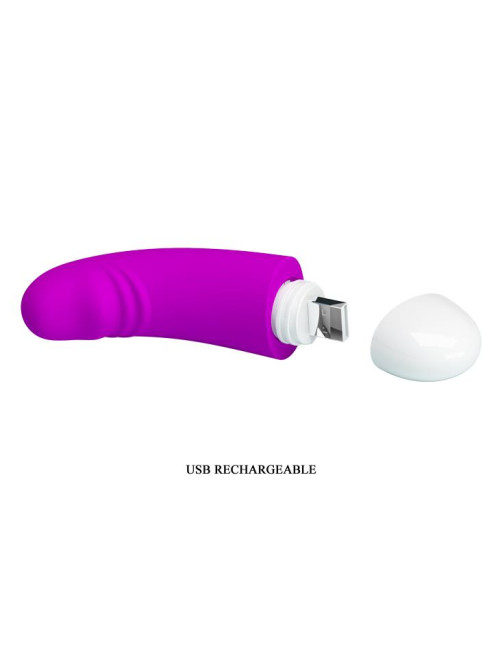 PRETTY LOVE LUTHER USB – Wibrator silikonowy Punktu G, 30 funkcji