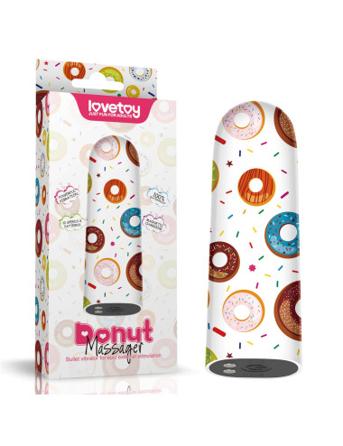 Rechargeable Donut Massager Mini Wibrator USB Wodoodporny ABS Bez ftalanów