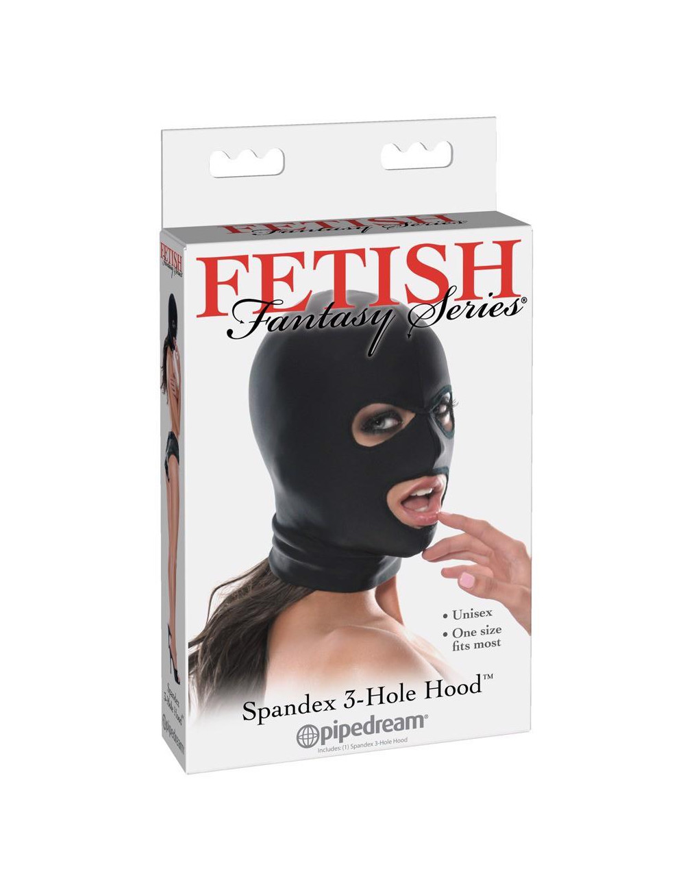 Maska BDSM Fetish Fantasy Series 3-Hole Spandex Hood
