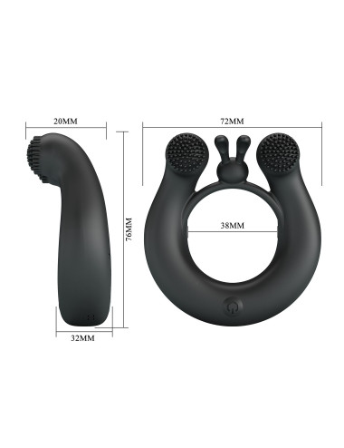 VIBRANT PENIS RING DAHLIA, 12 vibration functions memory function