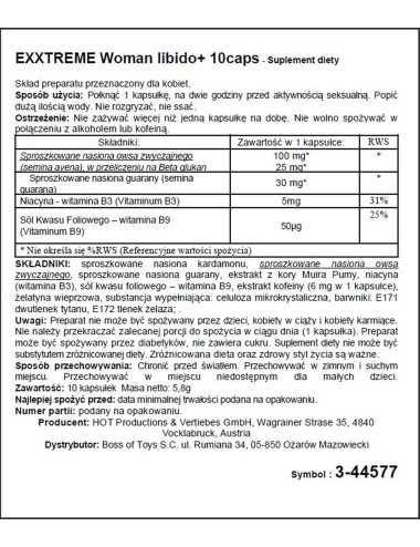 Supl.diety-eXXtreme Libido caps woman 1x10 Stk.