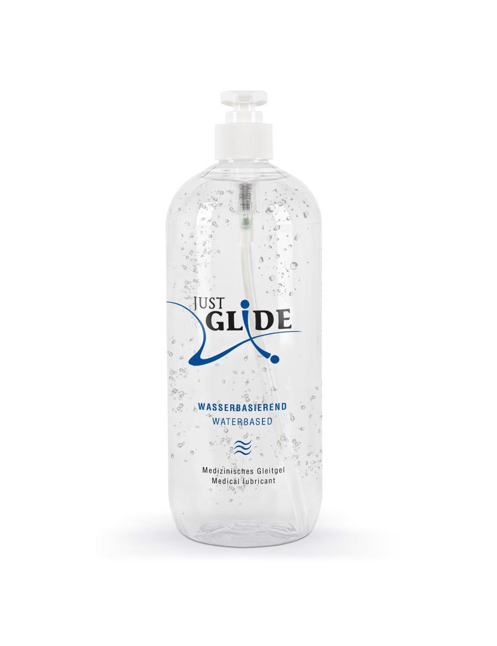Just Glide Żel intymny na bazie wody 1L – afrodyzjak, bez zapachu, wegański