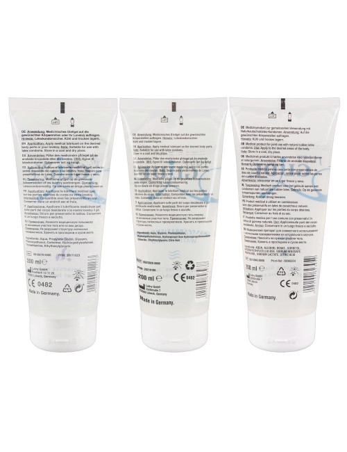 Just Glide 3x200ml - zestaw żeli na bazie wody, afrodyzjaki