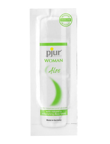 Pjur WOMAN Aloe – Afrodyzjaki lubrykant na bazie wody, Aloe Vera, 2ml, 50 szt.