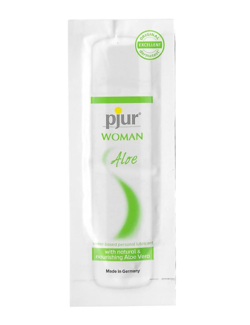 Pjur WOMAN Aloe – Afrodyzjaki lubrykant na bazie wody, Aloe Vera, 2ml, 50 szt.