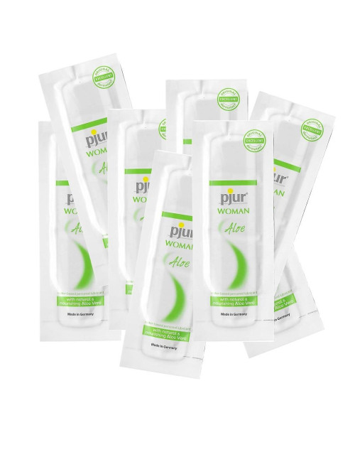 Lubrykant na bazie wody Pjur Woman Aloe Vera 2 ml – 50 szt.