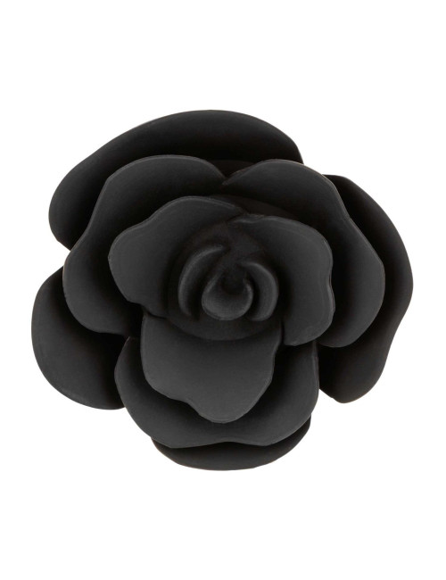 Removable Rose Gag Black – Zabawki BDSM Knebel Silikonowy z Zdejmowaną Różą, Wodoodporny