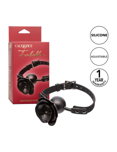 Removable Rose Gag Black