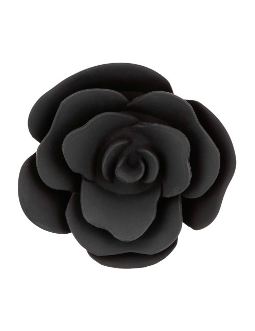 Removable Rose Gag Black – Zabawki BDSM Knebel Silikonowy z Zdejmowaną Różą, Wodoodporny