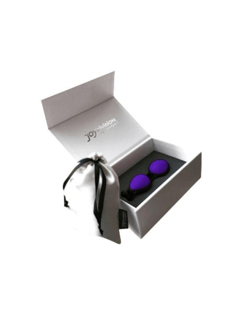JoyDivision Joyballs Secret Violet-Black - Silikonowe kulki Kegla