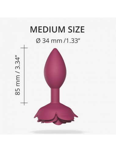 OPEN ROSES M SIZE - PLUM STAR