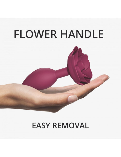 OPEN ROSES M SIZE Plum Star - Korek Analny Silikonowy, Zabawki Analne, Biżuteria Analna