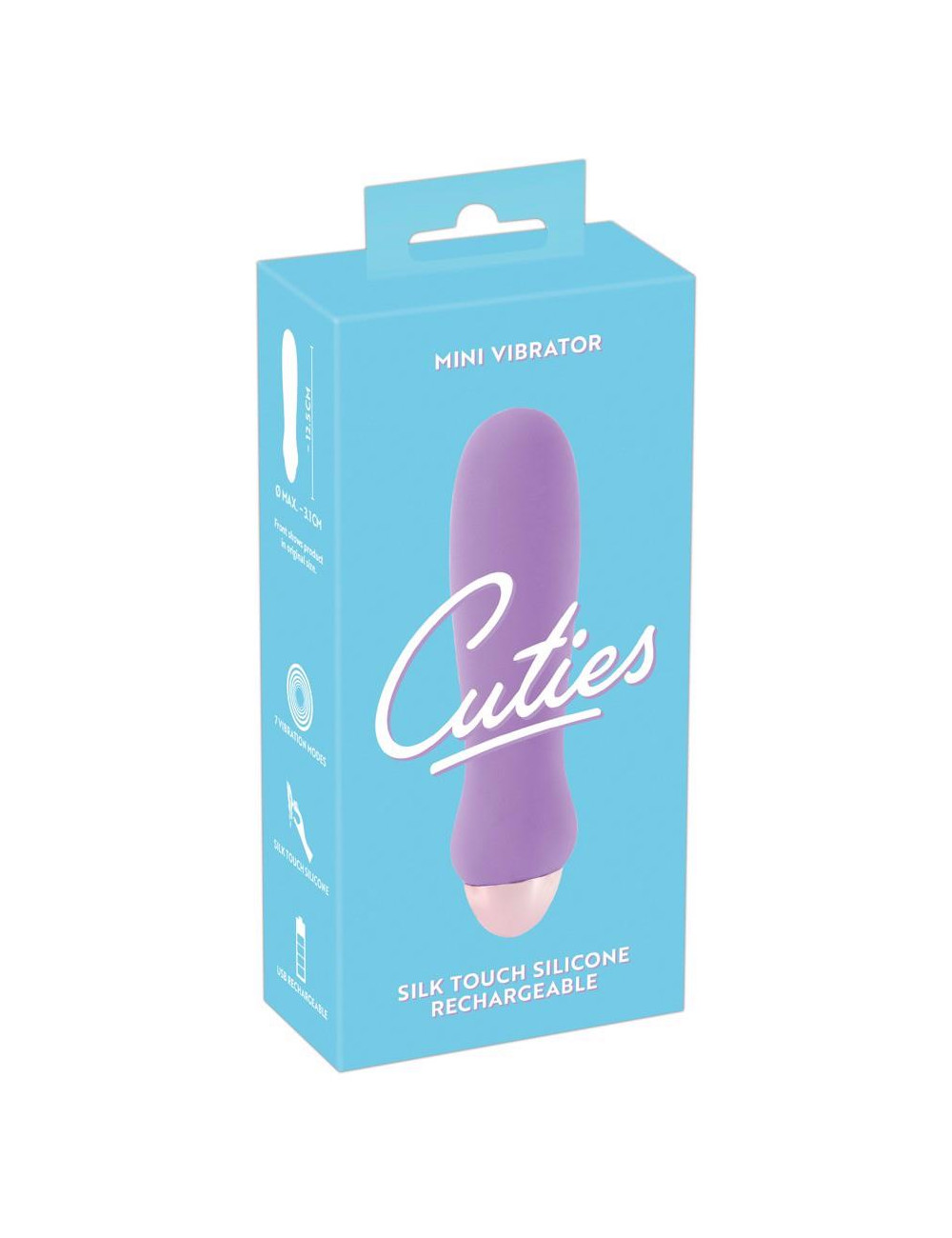 Cuties Fioletowy Mini Wibrator Silikonowy