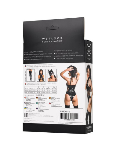Wetlook body Sherrie - black M