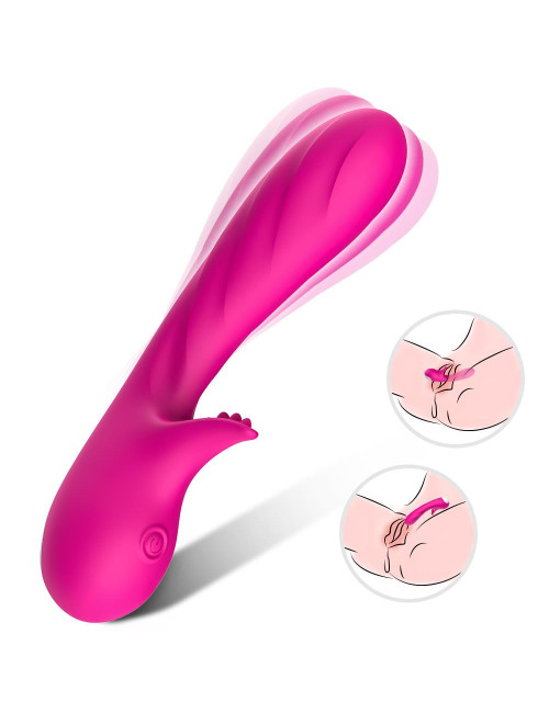 Romance Pink Wibrator Punkt G - silikonowy, wodoodporny, 9 trybów, cichy