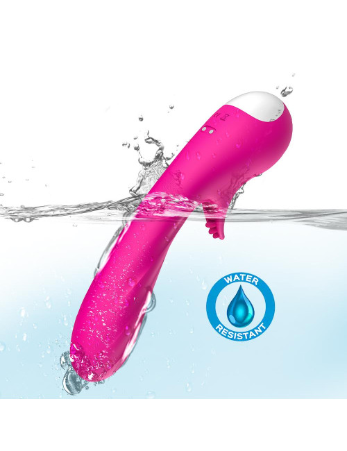 Romance Pink Wibrator Punkt G - silikonowy, wodoodporny, 9 trybów, cichy