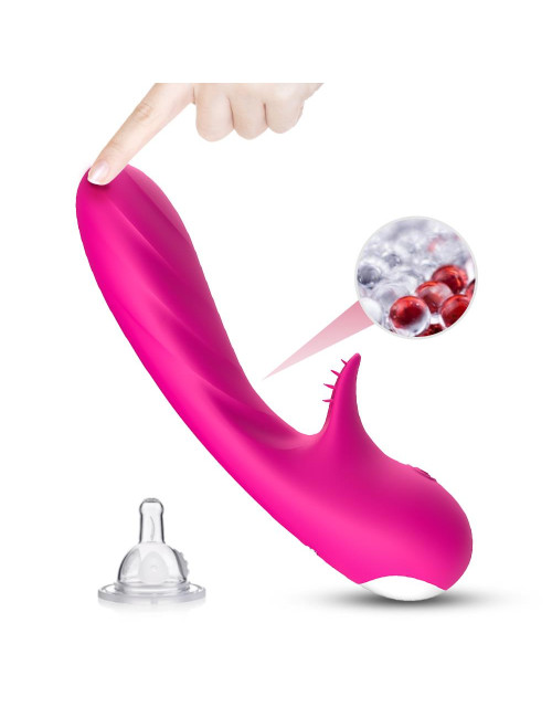 Romance Pink Wibrator Punkt G - silikonowy, wodoodporny, 9 trybów, cichy