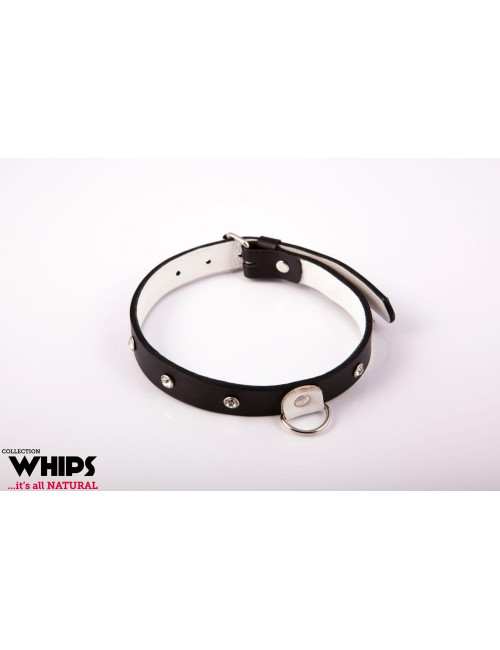 Whips Collection – Elegancka Biała Obroża Damska