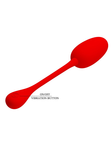 PRETTY LOVE - KNUCKER Red, 12 vibration functions Memory function