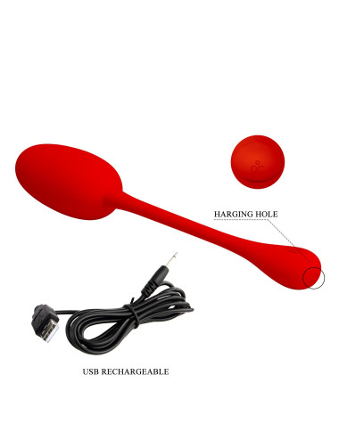 PRETTY LOVE - KNUCKER Red, 12 vibration functions Memory function