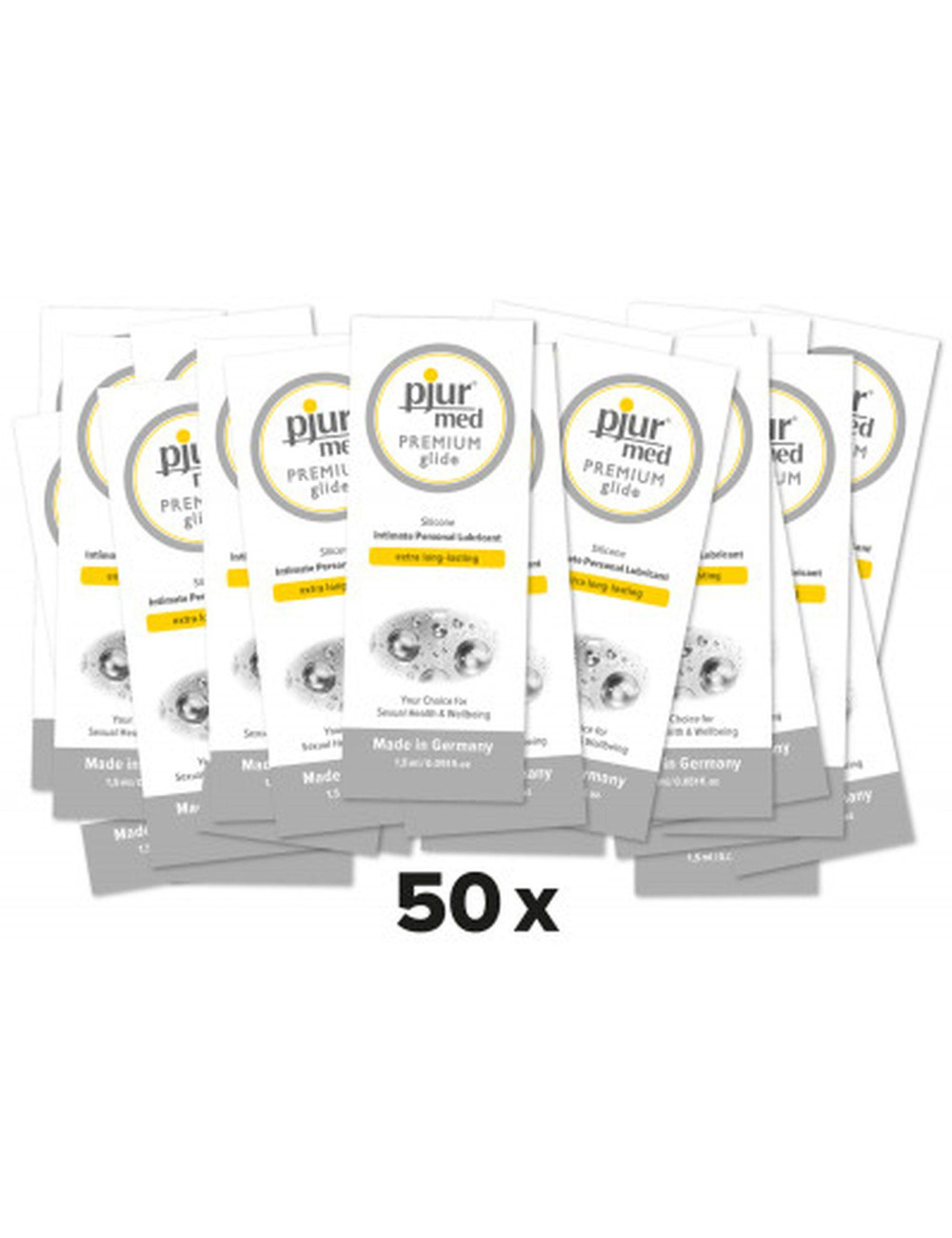 Zestaw Żeli Silikonowych Pjur Med Premium Glide 50x1,5 ml