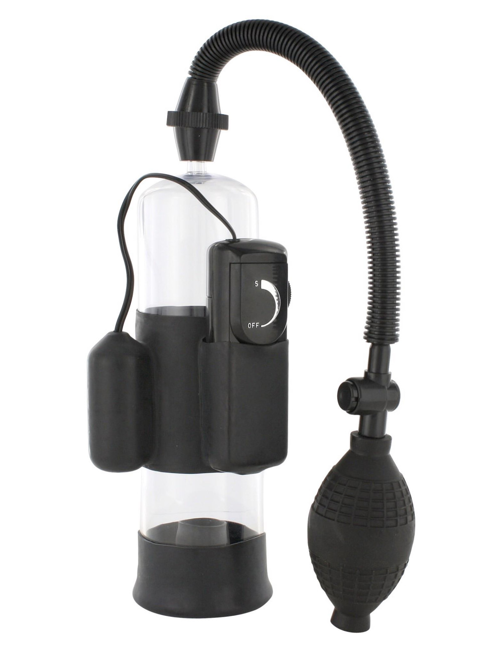 Seven Creations Power Pump Black Pompka Penisowa z Wibracją