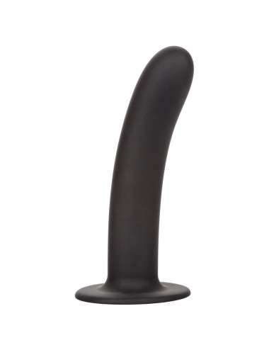 Boundless 7/17.8cm Smooth Black Dildo - Zabawki analne, Silikon, Wodoodporny