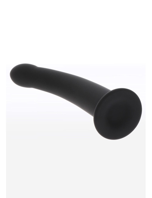 Taboom Strap-On Dong Medium Black - Silikonowy Dildo 14 cm
