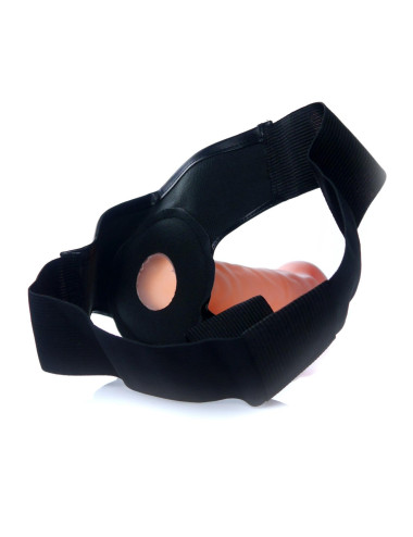 Proteza-Vibrating Hollow Strap-on - Cyber Skin