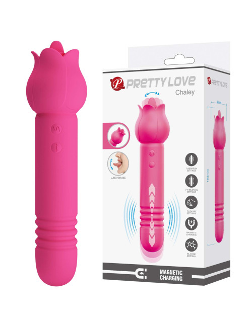 Pretty Love Chaley Dual-End Wibrator – silikonowy, bezpieczna zabawka erotyczna, 16,2 cm