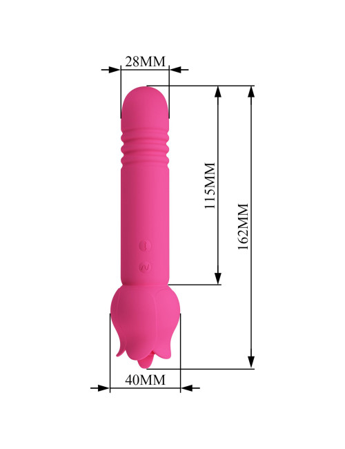 Pretty Love Chaley Dual-End Wibrator – silikonowy, bezpieczna zabawka erotyczna, 16,2 cm
