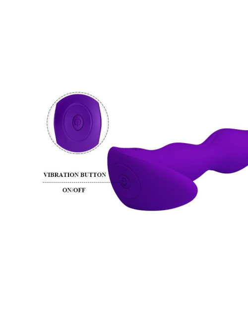 PRETTY LOVE YALE USB – Plug Anal Wibrujący 12 Funkcji, Silikon, Wodoodporny, Zabawki Analne