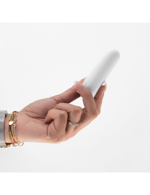 QUACKERS USB RECHARGEABLE VIBRATING BULLET WHITE CRUSHIOUS
