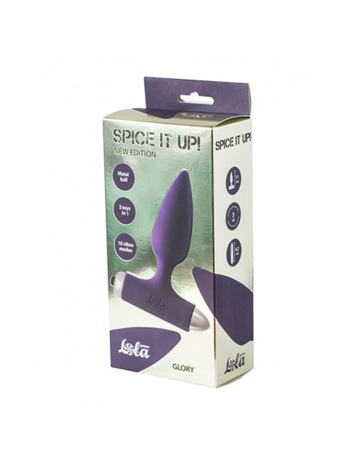 Vibrating Anal Plug Spice it up New Edition Glory Ultraviolet