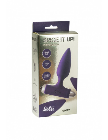 Vibrating Anal Plug Spice it up New Edition Glory Ultraviolet